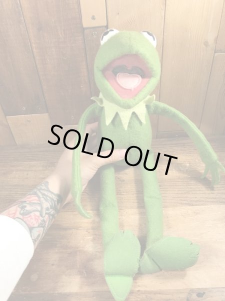 70’sのマペッツのカーミットのヴィンテージのプラッシュドール