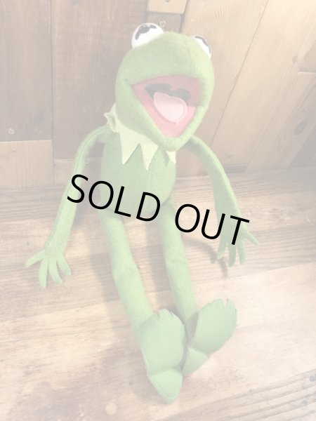 70年代頃のマペットショウのカーミットのビンテージのぬいぐるみ