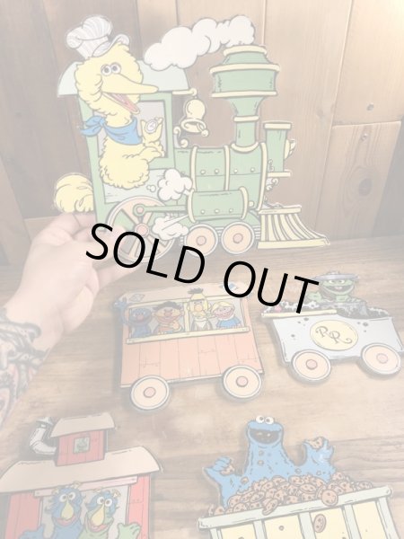 70~80’sのセサミストリートのヴィンテージのウォールデコセット