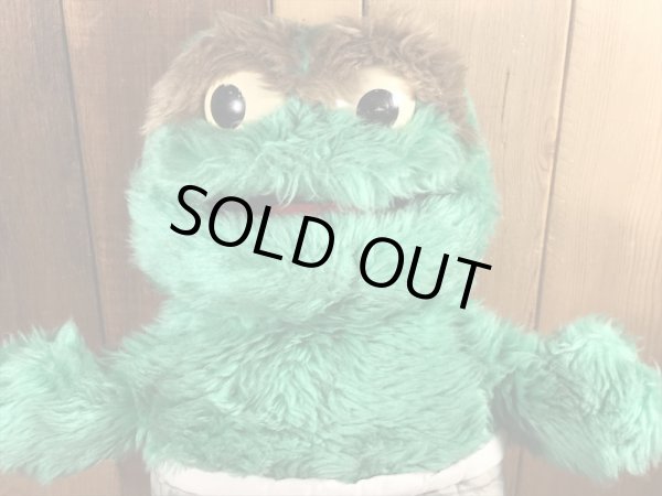 80年代頃のセサミストリートのオスカーのビンテージのぬいぐるみ