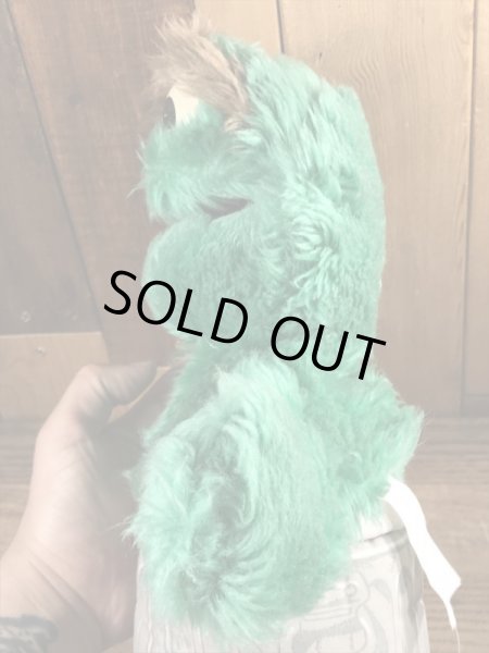 80年代頃のセサミストリートのオスカーのビンテージのぬいぐるみ