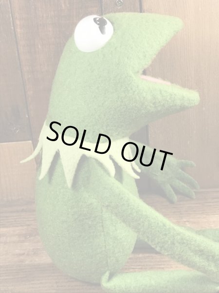 70年代頃のマペットショウのカーミットのビンテージのぬいぐるみ