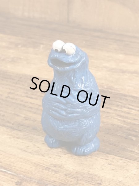 80’sのセサミストリートのクッキーモンスターのヴィンテージのPVC製フィギュア