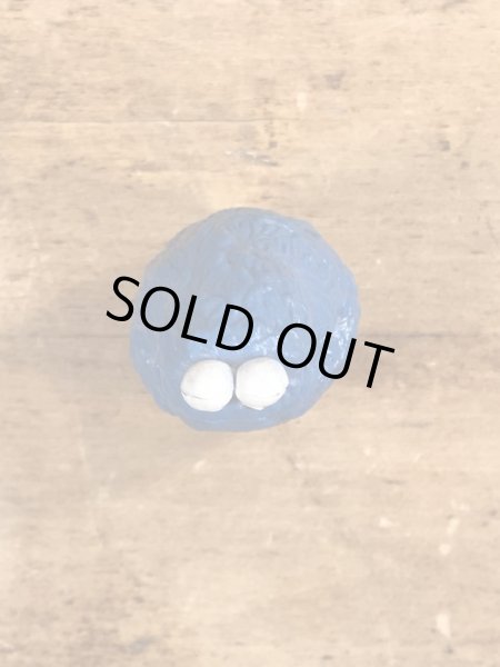 80年代頃のセサミストリートのクッキーモンスターのビンテージのPVCフィギュア