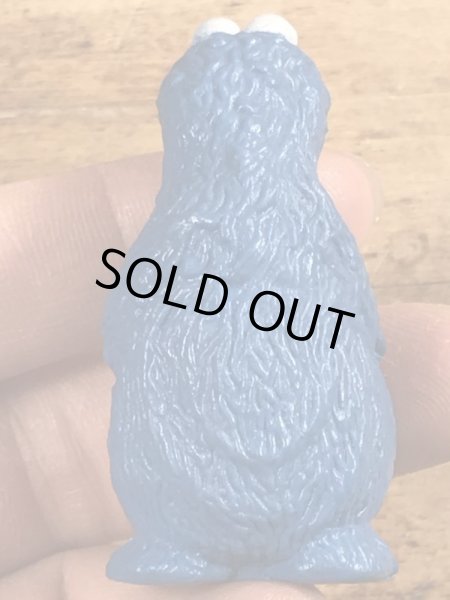 80年代頃のセサミストリートのクッキーモンスターのビンテージのPVCフィギュア