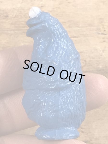 80’sのセサミストリートのクッキーモンスターのヴィンテージのPVC製フィギュア