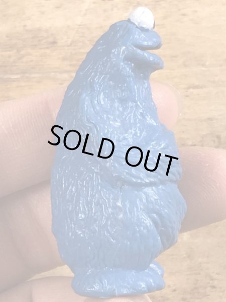 80’sのセサミストリートのクッキーモンスターのヴィンテージのPVC製フィギュア