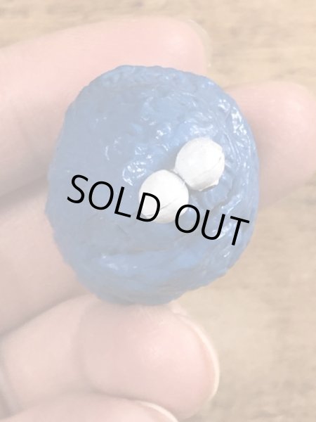 80年代頃のセサミストリートのクッキーモンスターのビンテージのPVCフィギュア