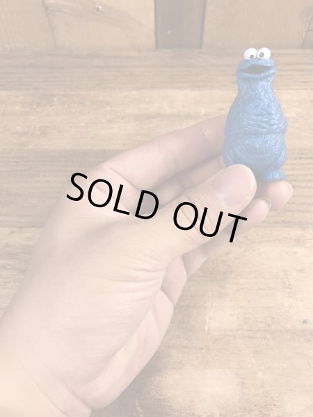 80’sのセサミストリートのクッキーモンスターのヴィンテージのPVC製フィギュア