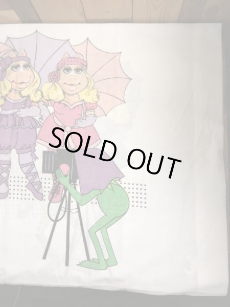 80年代頃のカーミットとミスピギーのビンテージのピローケース