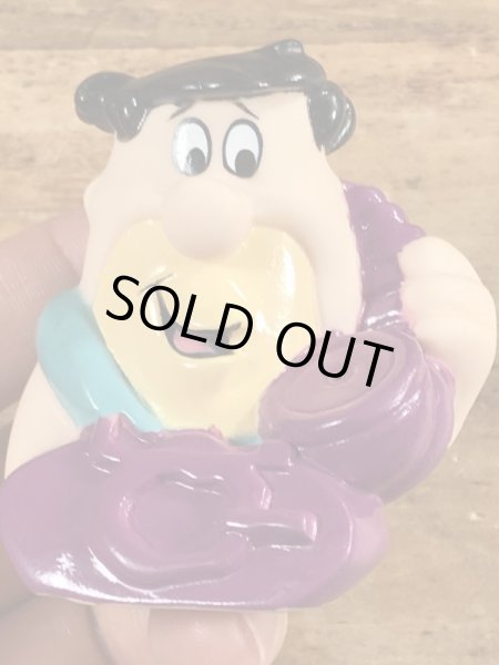 90年代頃のフリントストーンのフレッドのビンテージのソフビフィギュア