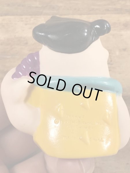 90年代頃のフリントストーンのフレッドのビンテージのソフビフィギュア