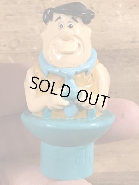 90年代頃のフリントストーンのフレッドのビンテージのフィンガーパペット