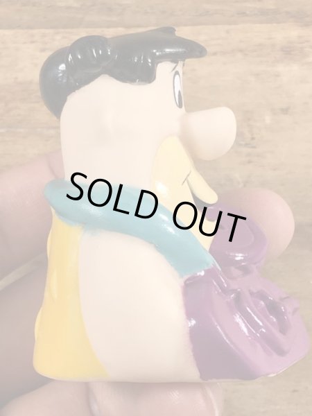 90’sのフリントストーンのフレッドのヴィンテージのミールトイ