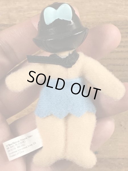 80年代頃のフリントストーンのベティのビンテージのミニぬいぐるみ