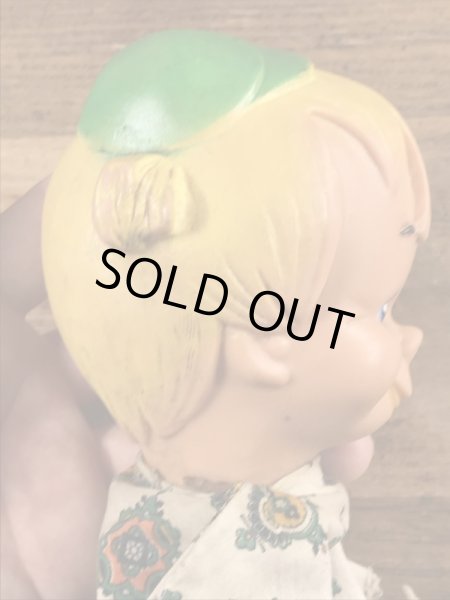 60年代頃のフリントストーンのバンバンのビンテージのハンドパペットドール