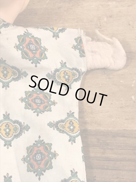 60年代頃のフリントストーンのバンバンのビンテージのハンドパペットドール