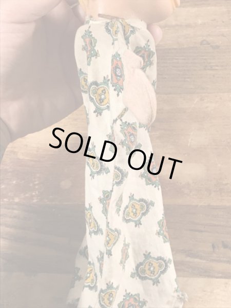 60’sのフリントストーンのバンバンのヴィンテージのハンドパペット人形