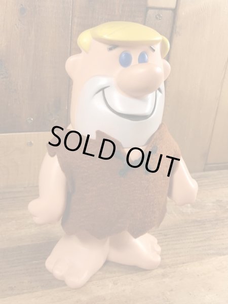 70年代頃のフリントストーンのバーニーのビンテージのコインバンクドール