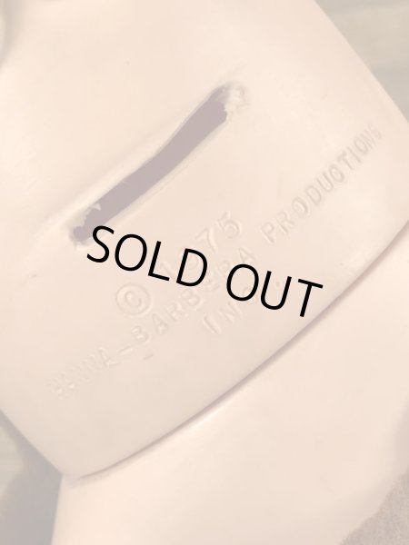 70年代頃のフリントストーンのバーニーのビンテージのコインバンクドール