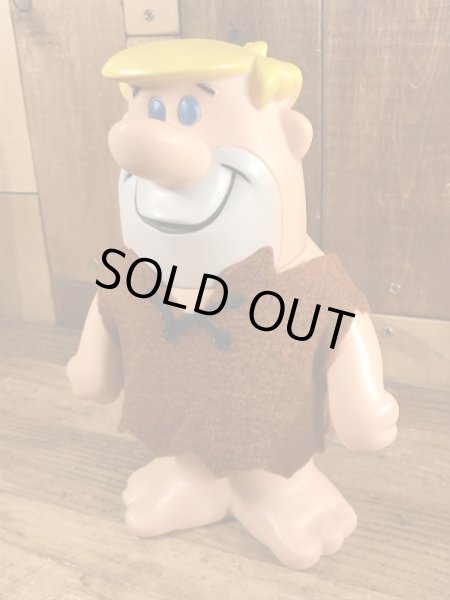 70年代頃のフリントストーンのバーニーのビンテージのコインバンクドール