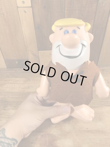 70’sのフリントストーンのバーニーのヴィンテージの貯金箱フィギュア