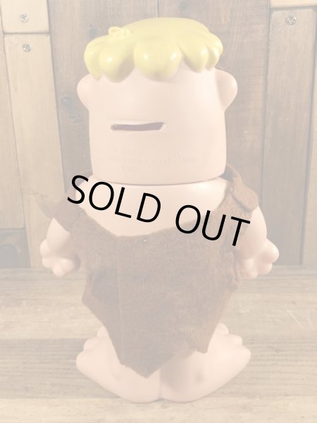 70’sのフリントストーンのバーニーのヴィンテージの貯金箱フィギュア