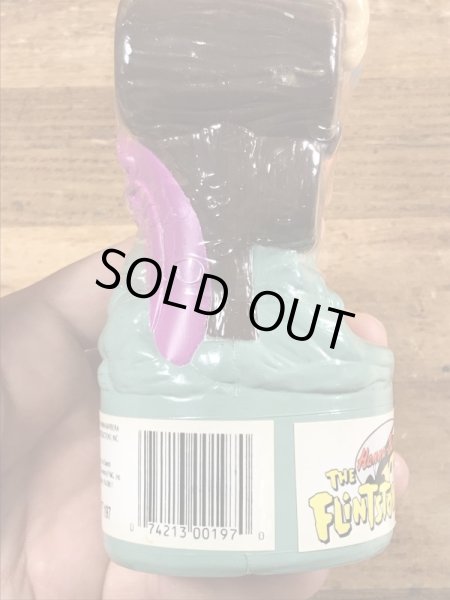 90’sのフリントストーンのフレッドのヴィンテージのシャンプーボトル