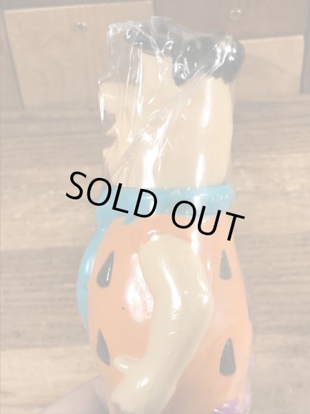 90年代頃のフリントストーンのフレッドのビンテージのバブルバスボトル