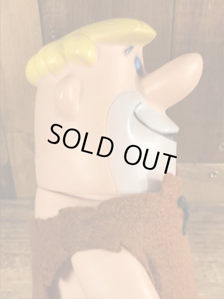 70年代頃のフリントストーンのバーニーのビンテージのコインバンクドール