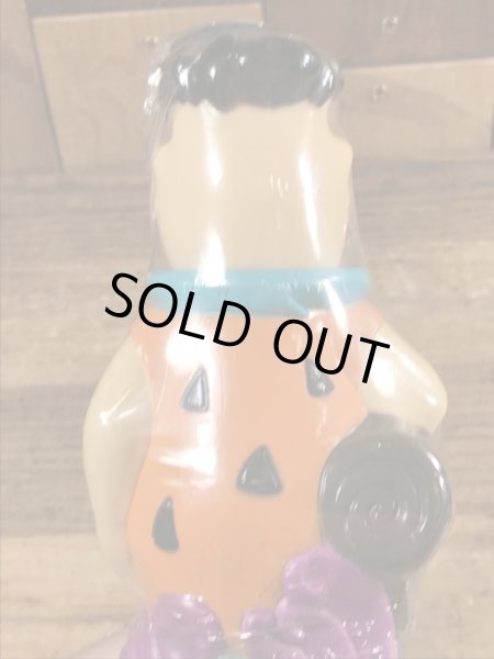 90年代頃のフリントストーンのフレッドのビンテージのバブルバスボトル