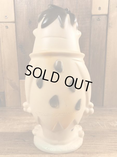 70’sのフリントストーンのフレッドのヴィンテージのスクイーズフィギュア