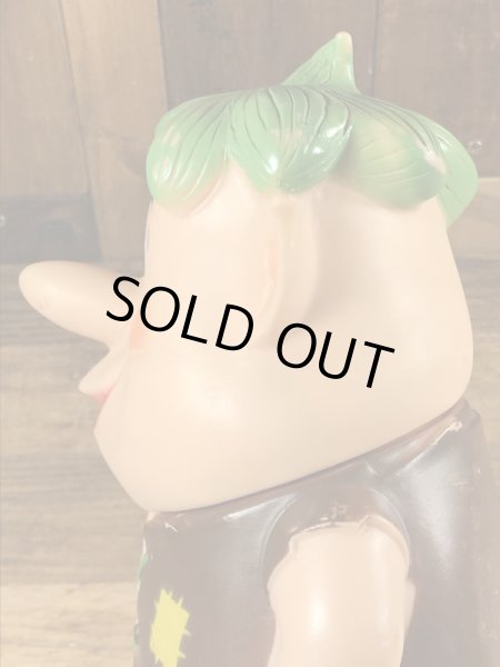 60年代頃のフリントストーンのバーニーのビンテージのラバーフィギュア