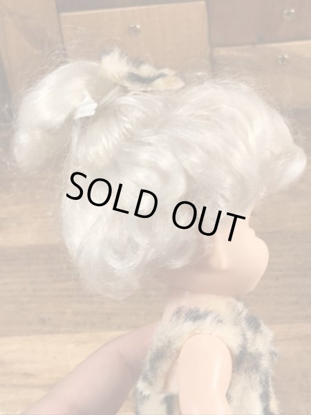 60~70年代頃のフリントストーンに似た原始人のビンテージのドール