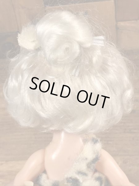 60~70年代頃のフリントストーンに似た原始人のビンテージのドール