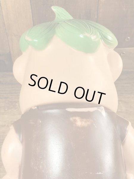 60年代頃のフリントストーンのバーニーのビンテージのラバーフィギュア