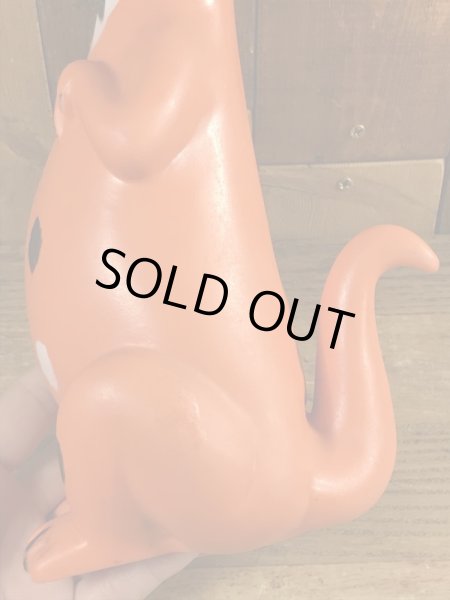 60’sのフリントストーンのディノのヴィンテージのソフビフィギュア