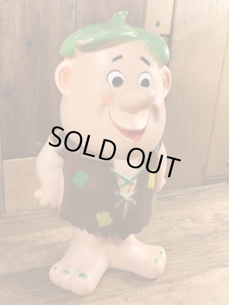 60年代頃のフリントストーンのバーニーのビンテージのラバーフィギュア