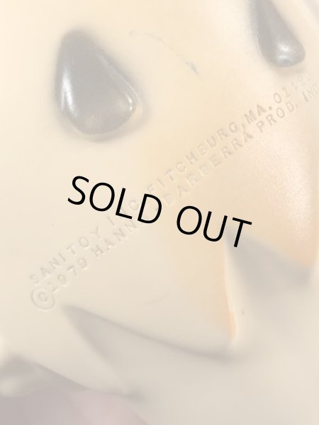 70年代頃のフリントストーンのフレッドのビンテージのスクイーズドール