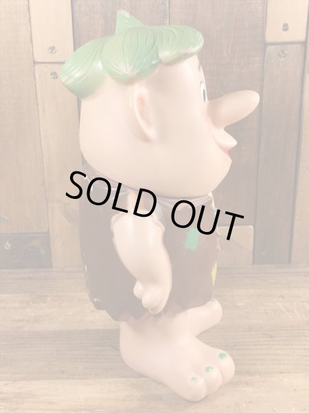 60年代頃のフリントストーンのバーニーのビンテージのラバーフィギュア