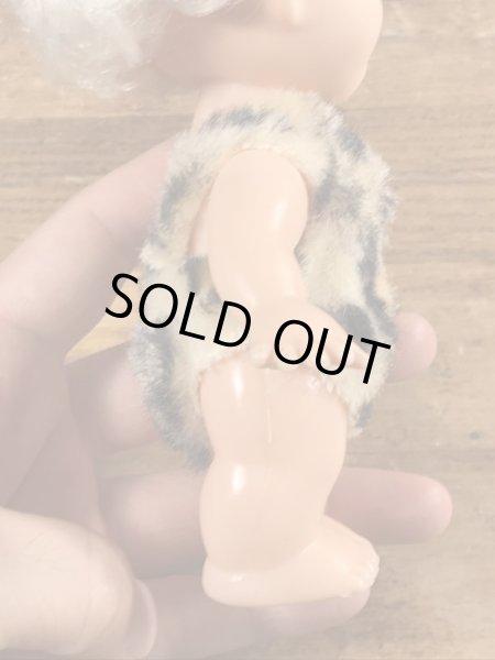 60~70’sのフリントストーンに似た原始人のヴィンテージのフィギュア