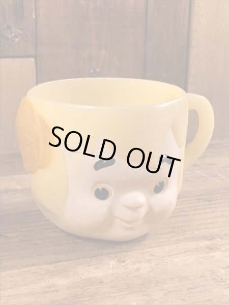 60年代頃のフリントストーンのバンバンのビンテージのマグカップ