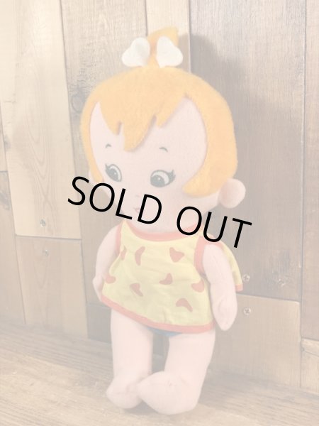 70’sのフリントストーンのペブルスのヴィンテージのぬいぐるみ