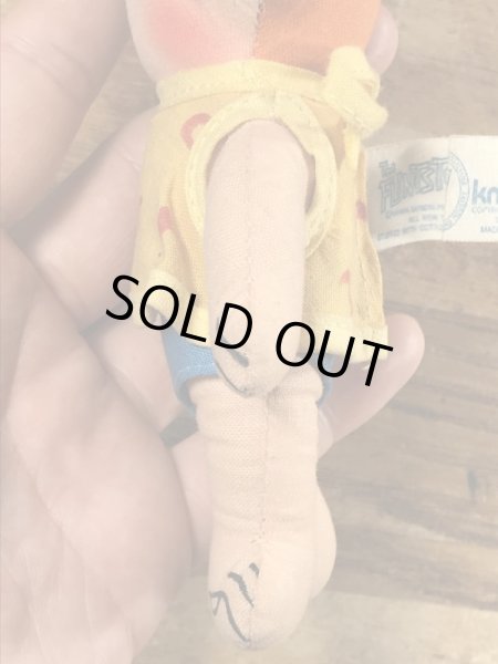 70’sのフリントストーンのペブルスのヴィンテージのぬいぐるみ