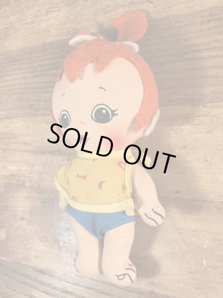 70’sのフリントストーンのペブルスのヴィンテージのぬいぐるみ