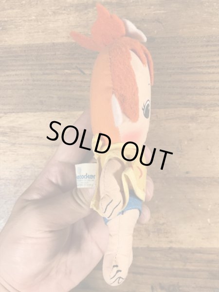 70’sのフリントストーンのペブルスのヴィンテージのぬいぐるみ