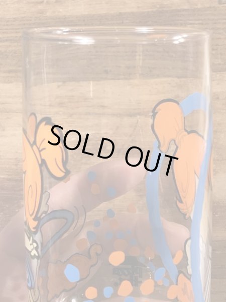 80年代頃のフリントストーンキッズのウィルマのビンテージのグラス