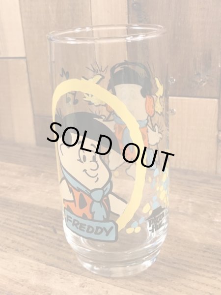 画像2: The Flintstones Kids Freddy Glass　フリントストーンキッズ　ビンテージ　グラス　フレディ　80年代 (2)