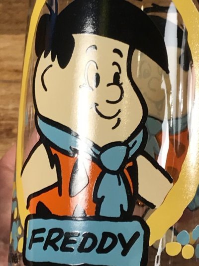 画像1: The Flintstones Kids Freddy Glass　フリントストーンキッズ　ビンテージ　グラス　フレディ　80年代