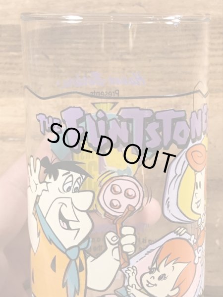 90年代頃のフリントストーンのビンテージのグラス